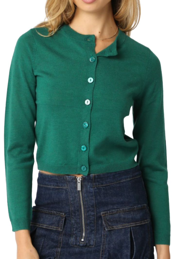 The Marie Cardigan- Green