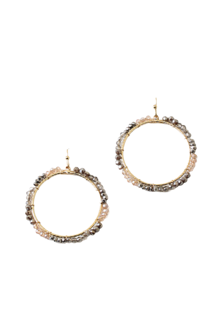 The Avery Earrings- Hematite