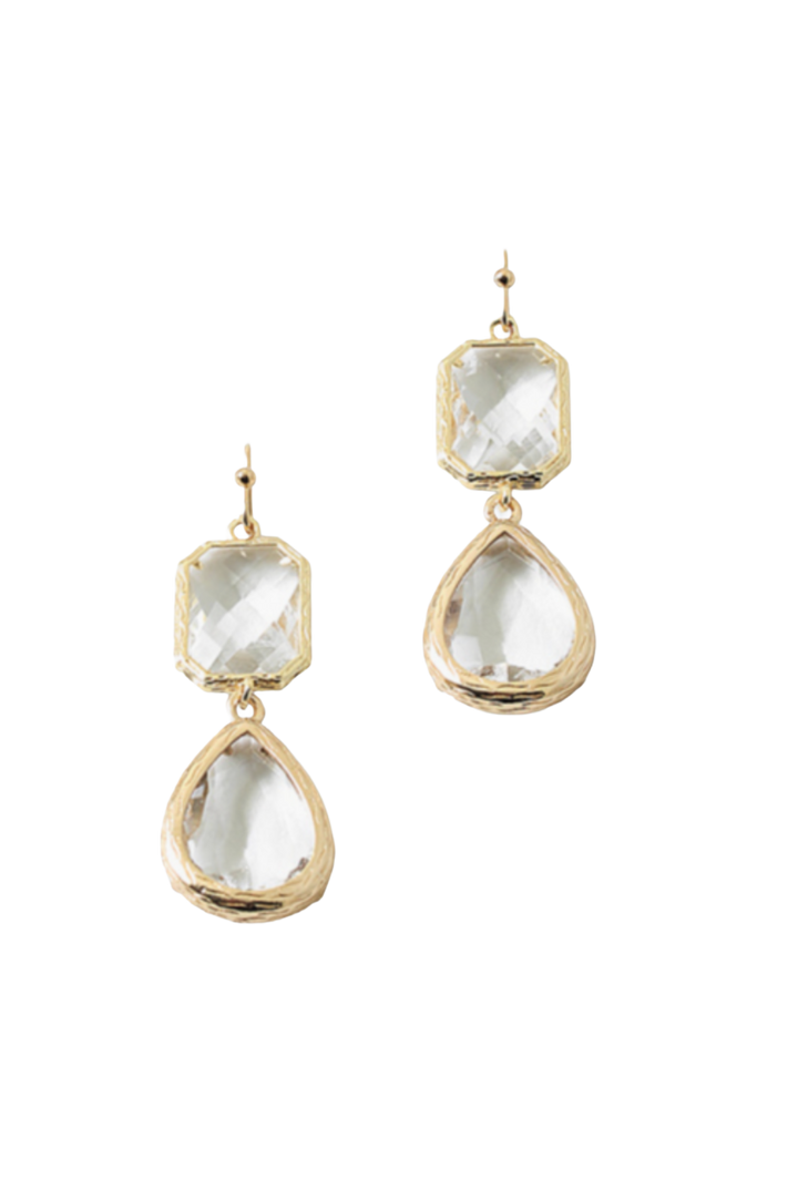 The Reina Earrings- Clear