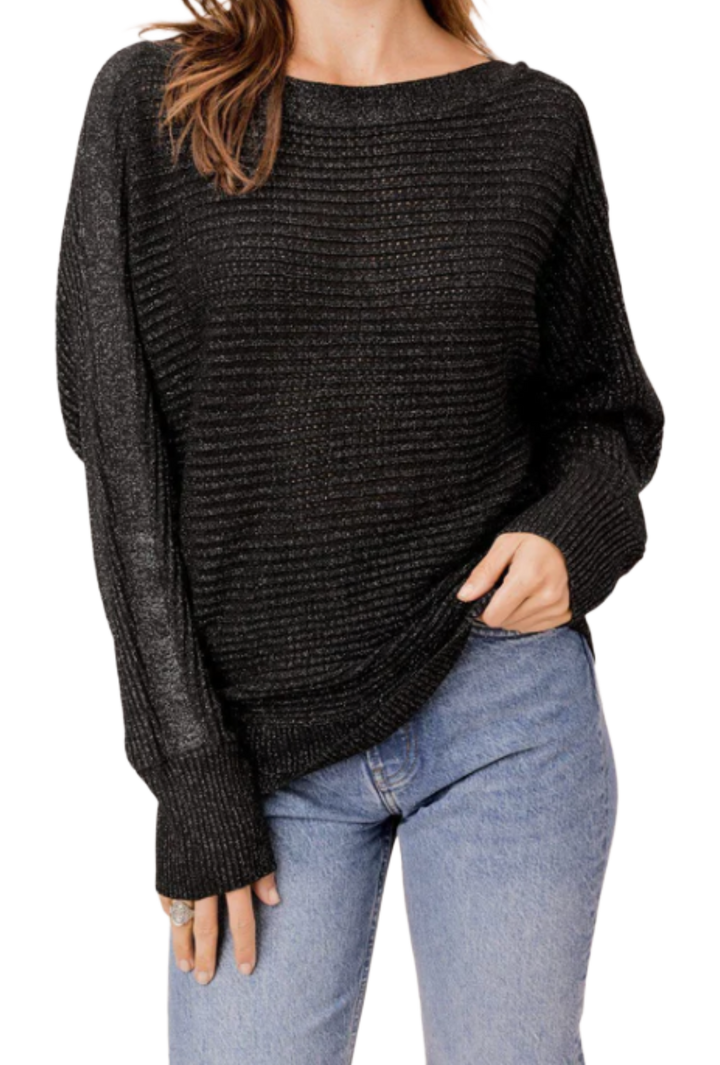 The Fleur Sweater- Black
