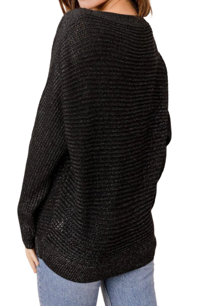 The Fleur Sweater- Black