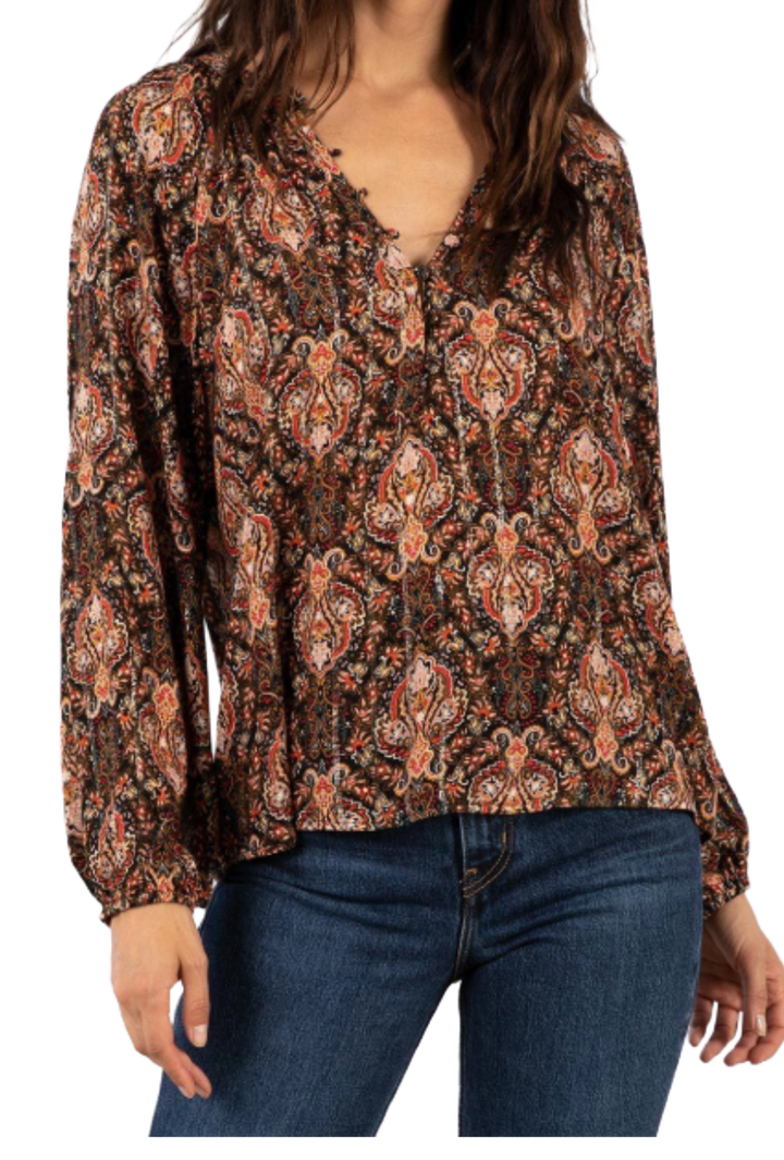 The Aria Blouse- Maroon