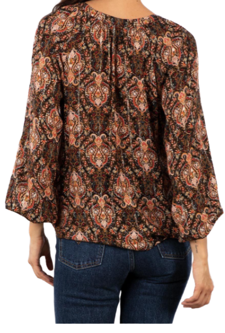 The Aria Blouse- Maroon