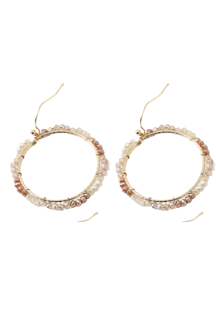 The Avery Earrings- Brown