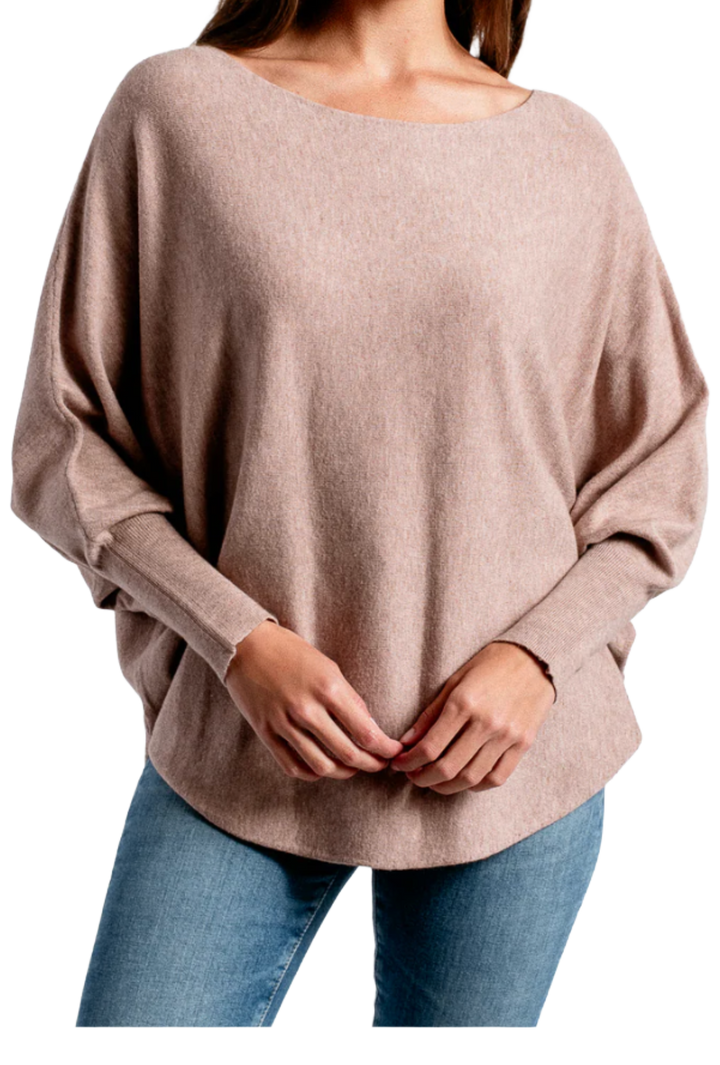 The Presley Sweater- Light Mocha