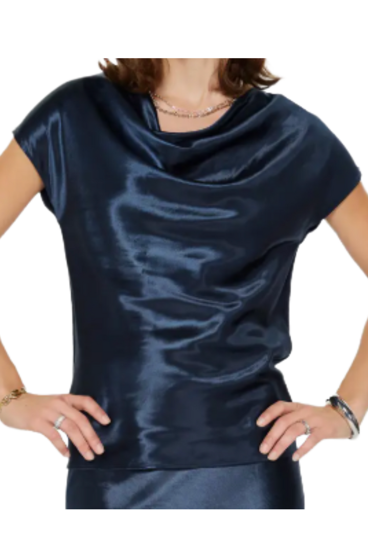 The Agentha Blouse- Navy