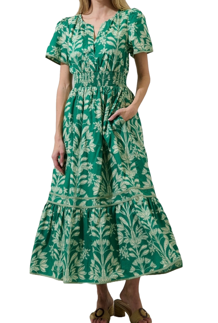 The Lilah Maxi Dress- Kelly Green