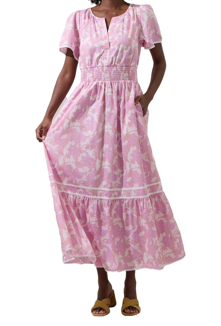 The Lilah Maxi Dress- Pink