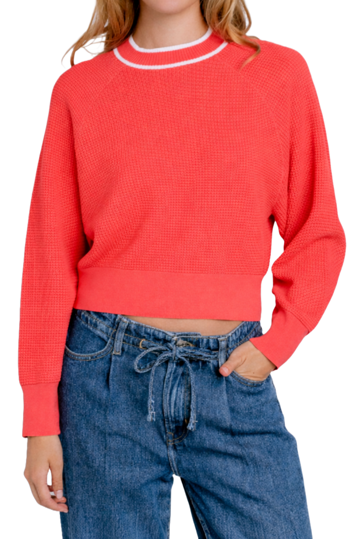 The Cotatie Sweater- Coral