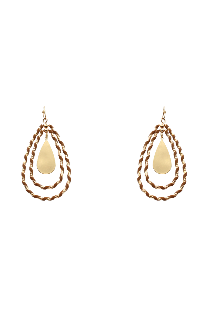 The Cindy Earring- Brown