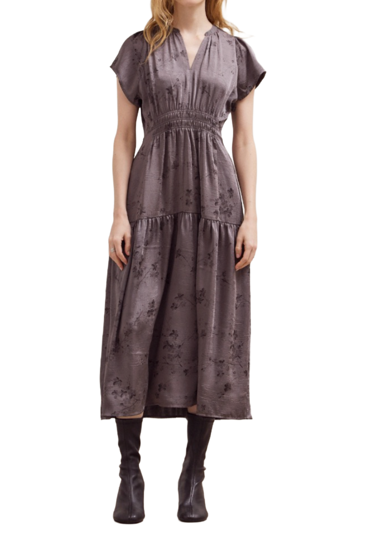 The Rylinn Midi Dress- Steel