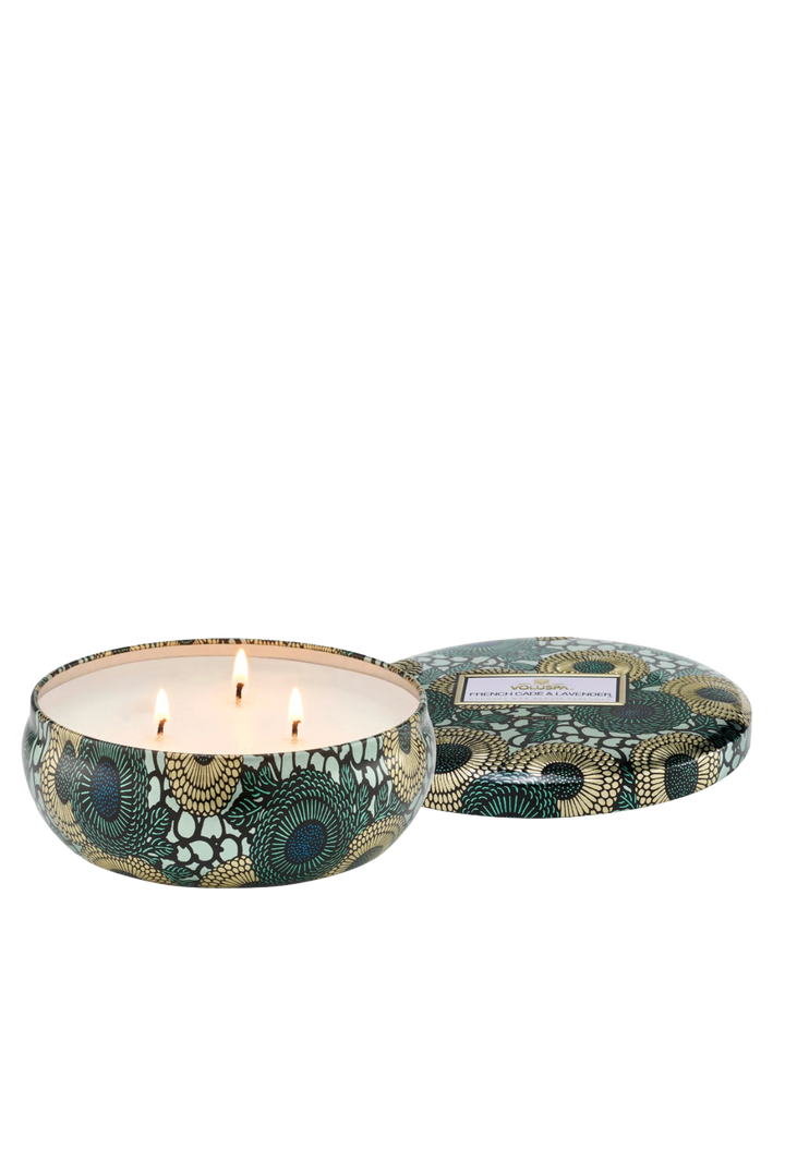 French Cade & Lavender 3 Wick Tin