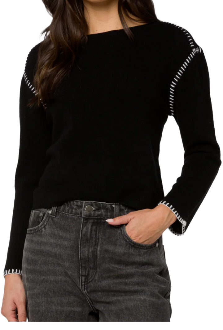 The Alessandra Sweater- Black