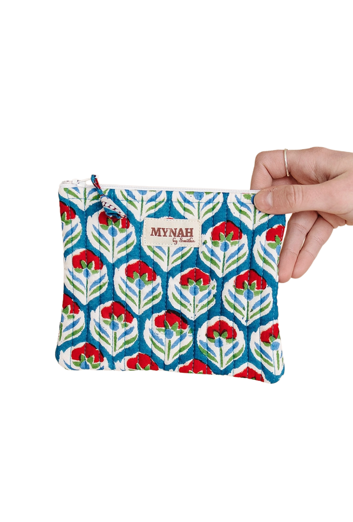 Tulip Farm Quilted Coin Purse