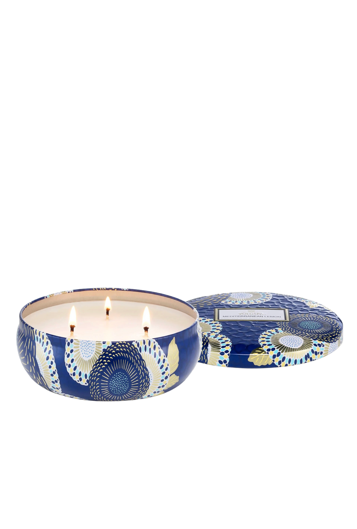 Mediterranean Lemon 3 Wick Tin