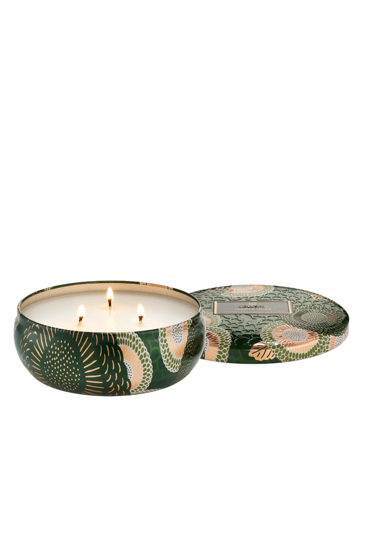 Temple Moss 3 Wick Tin Candle