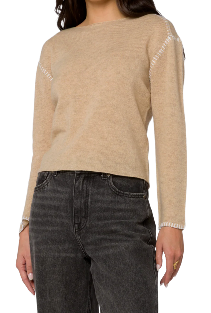 The Alessandra Sweater- Light Brown