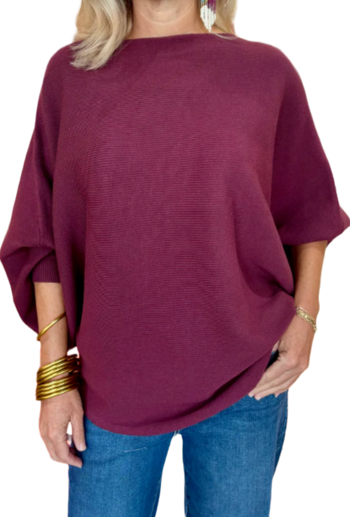 The Oakley Sweater- Bordeaux