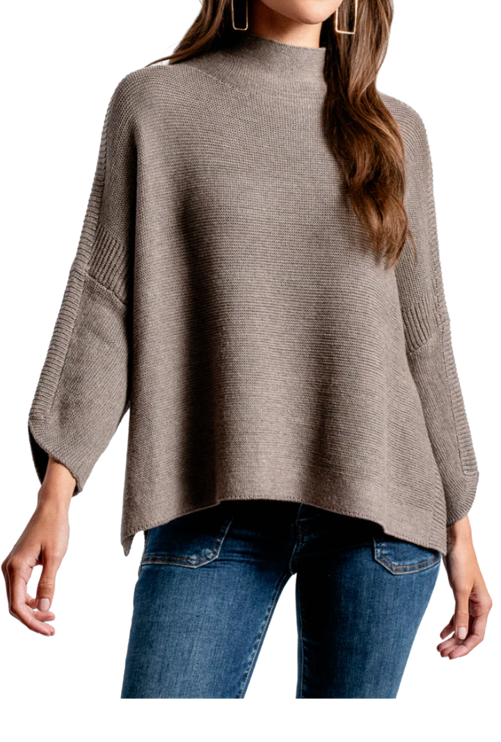 The Jodi Sweater- Heather Grey