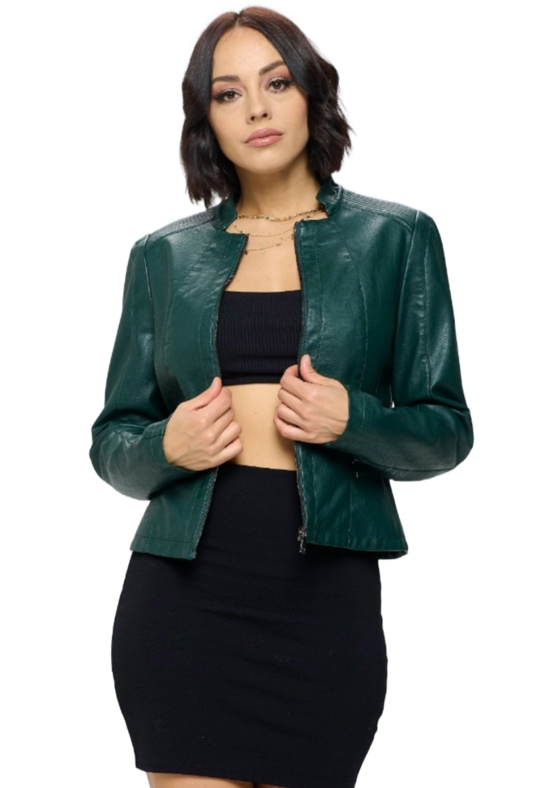 The Halo Jacket- Forest Green