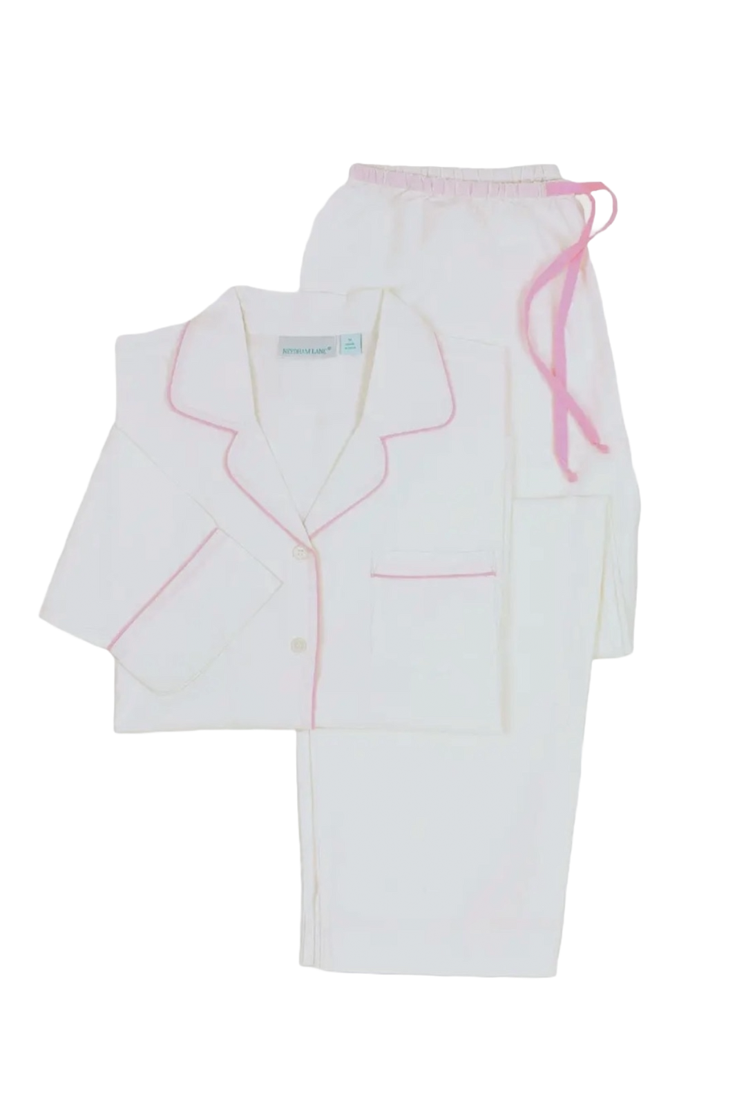 White and Pink Pajama Set
