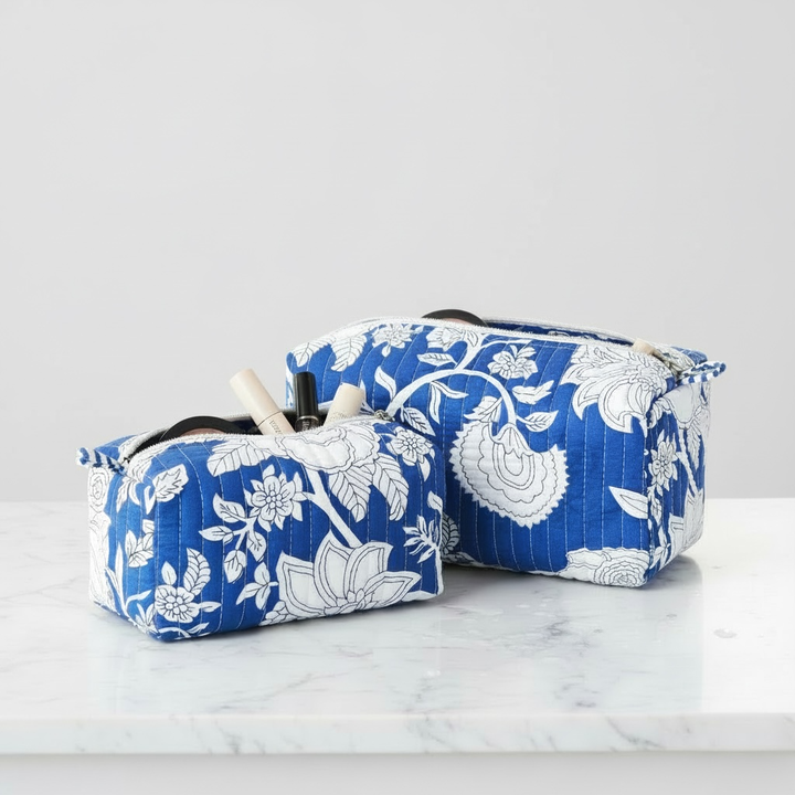 Cornflower Cosmetic Pouches