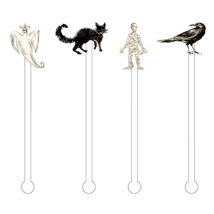 Eerie Halloween Acrylic Stir Sticks Combo