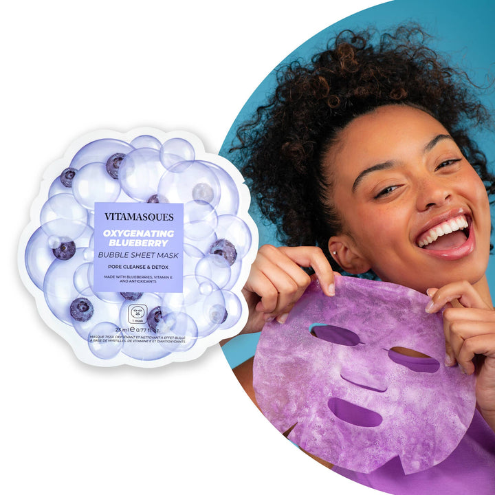 Oxygenating Blueberry Bubble Face Sheet Mask
