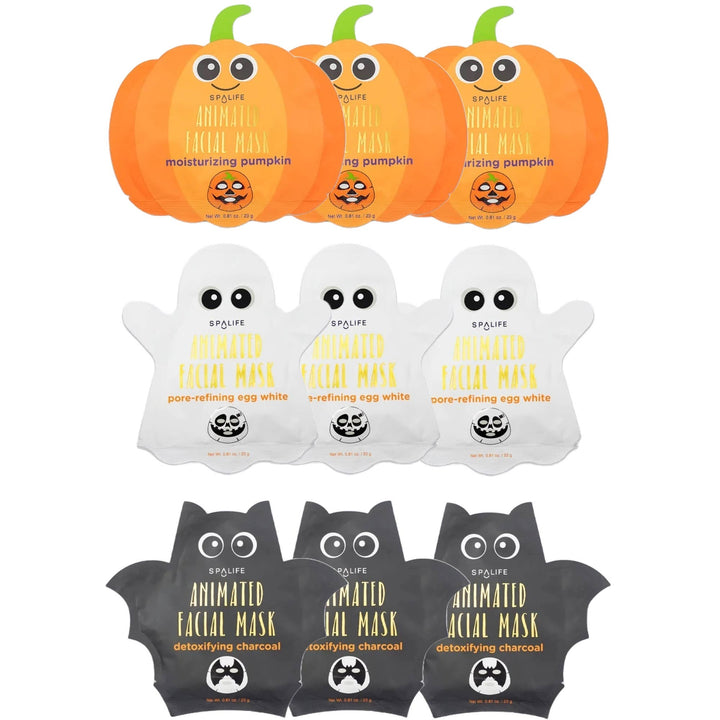 Halloween Skincare Sheet Mask - Pumpkin, Ghost, Bat