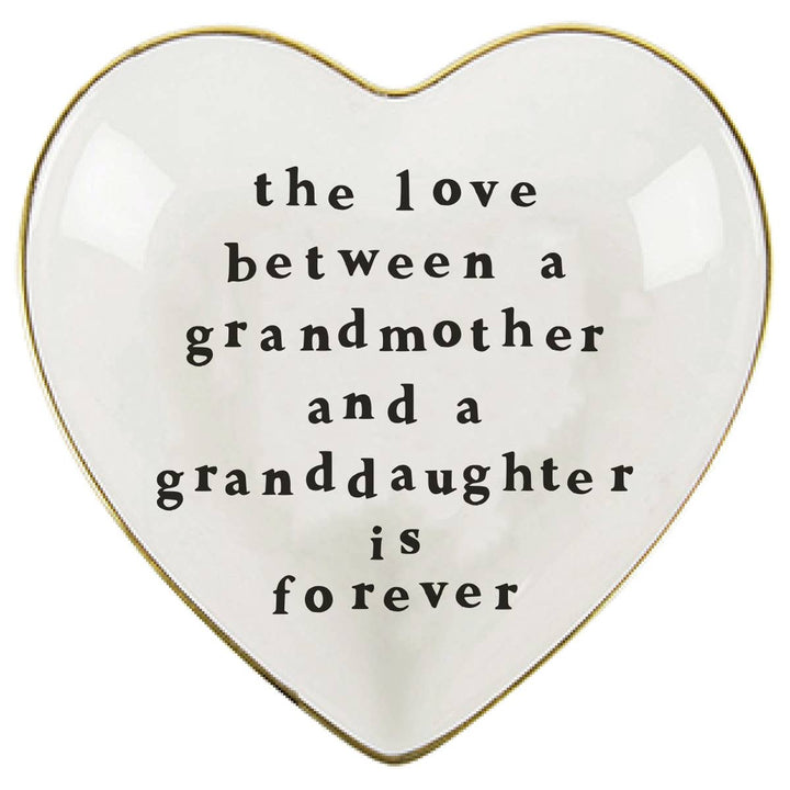 Ceramic Trinket Dish | Love Grandma Heart Shaped Dish