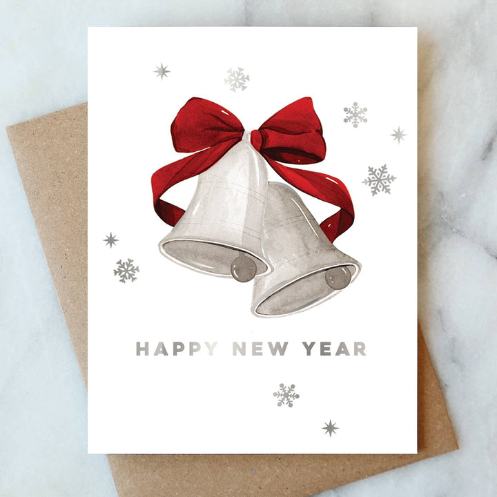 Bells New Year Greeting Card | New Years Holiday Card
