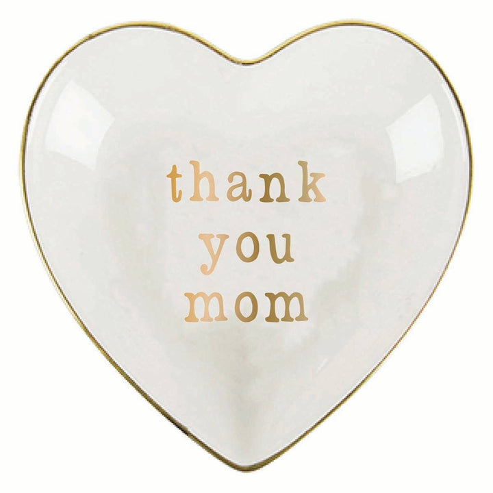 Mother's Day Ceramic Trinket Tray | Thank you Mom Trinket Dish