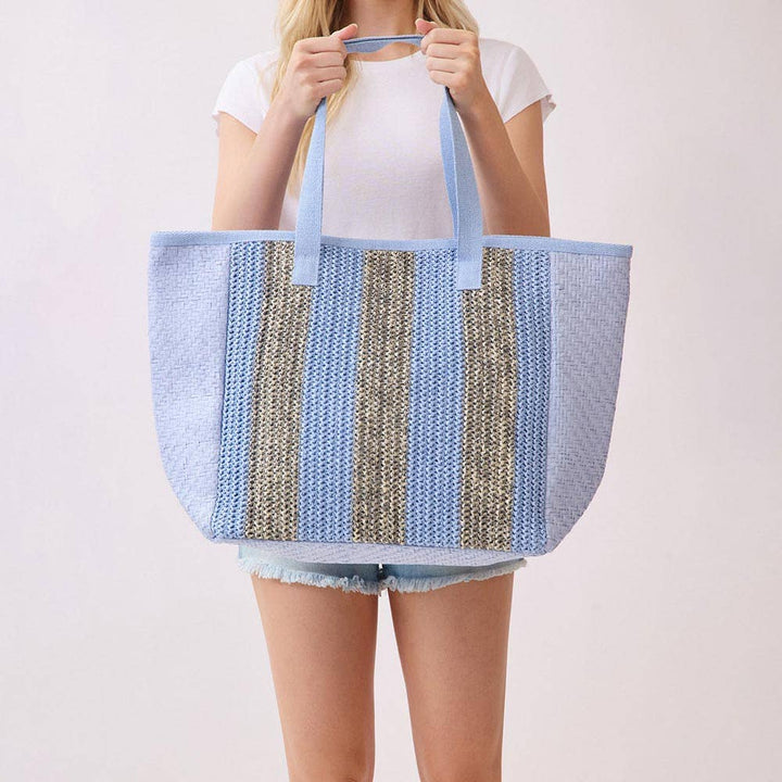 Nautical Stripe Tote Bag