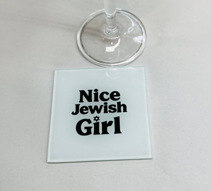 Nice Jewish Girl Coaster Set- Set of 4