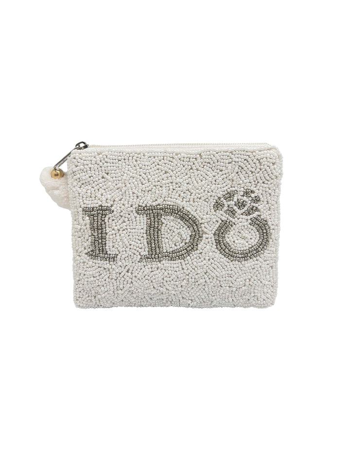 I Do Beaded Coin Pouch