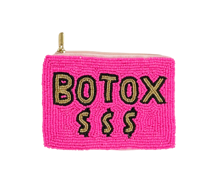 Botox Money Themed Fully Beaded Coin Purse