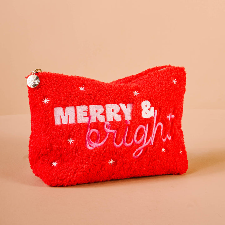 Teddy Pouch-Merry & Bright