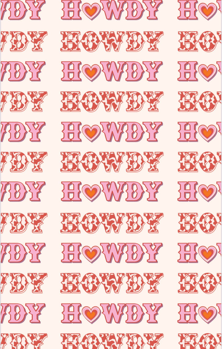 Howdy: Double-Sided Hand Towel