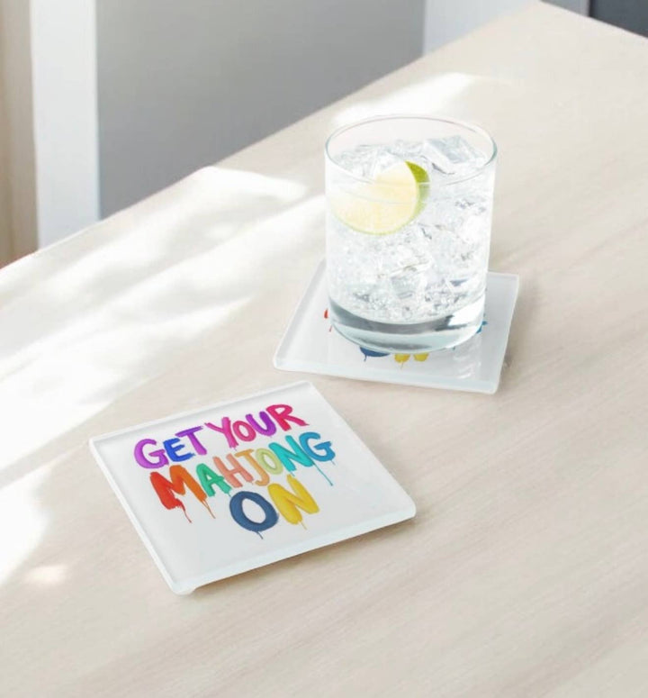 Get Your Mahjong On Coaster Set   