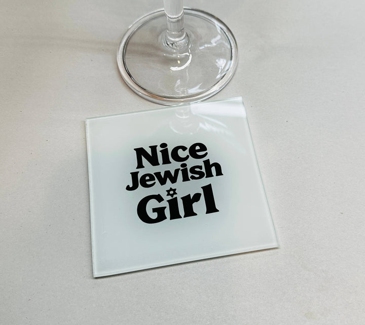 Nice Jewish Girl Coaster Set- Set of 4