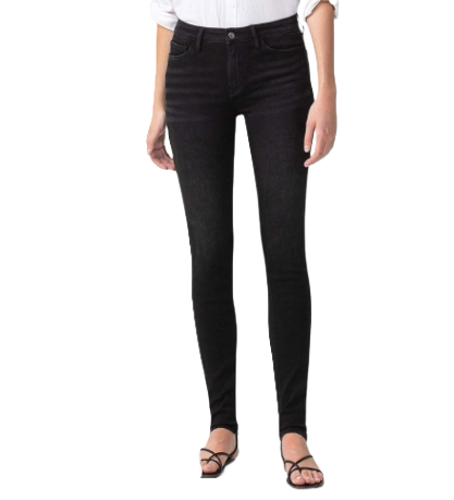 Black Mid Rise Skinny Jean