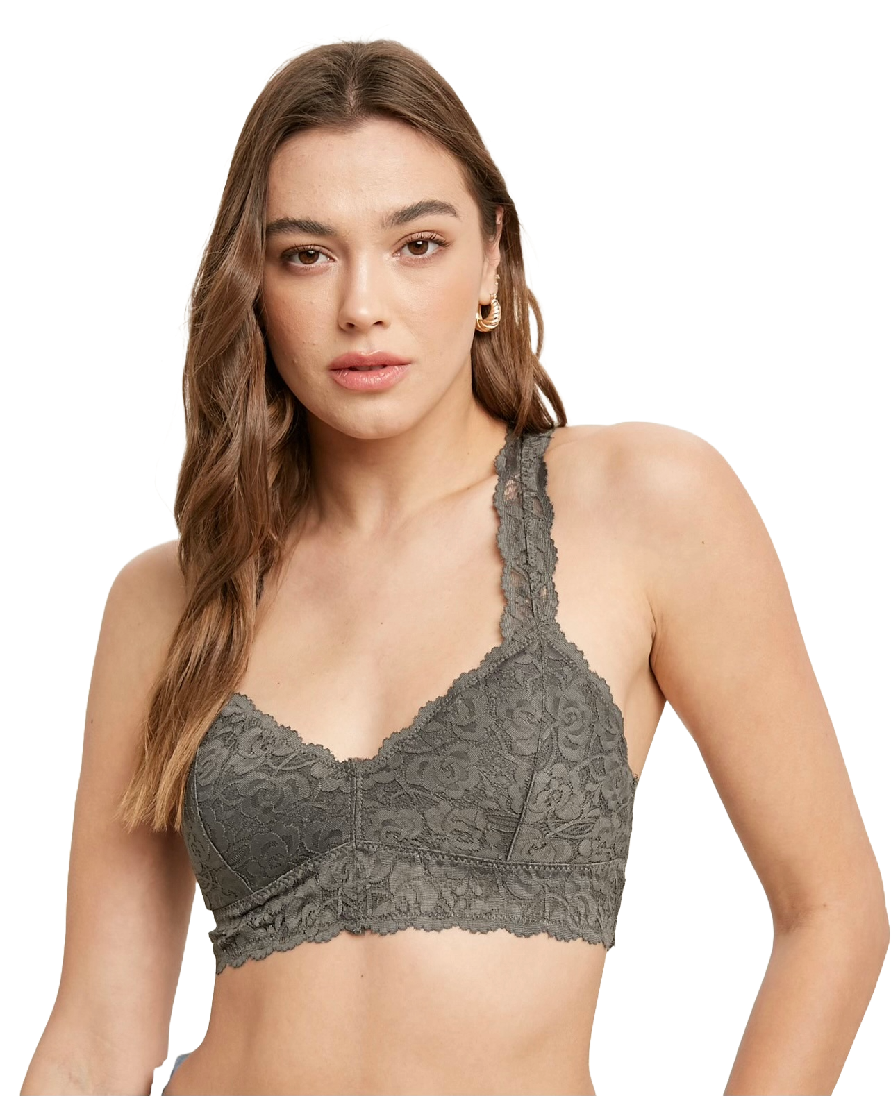 The Polly Bralette- Charcoal