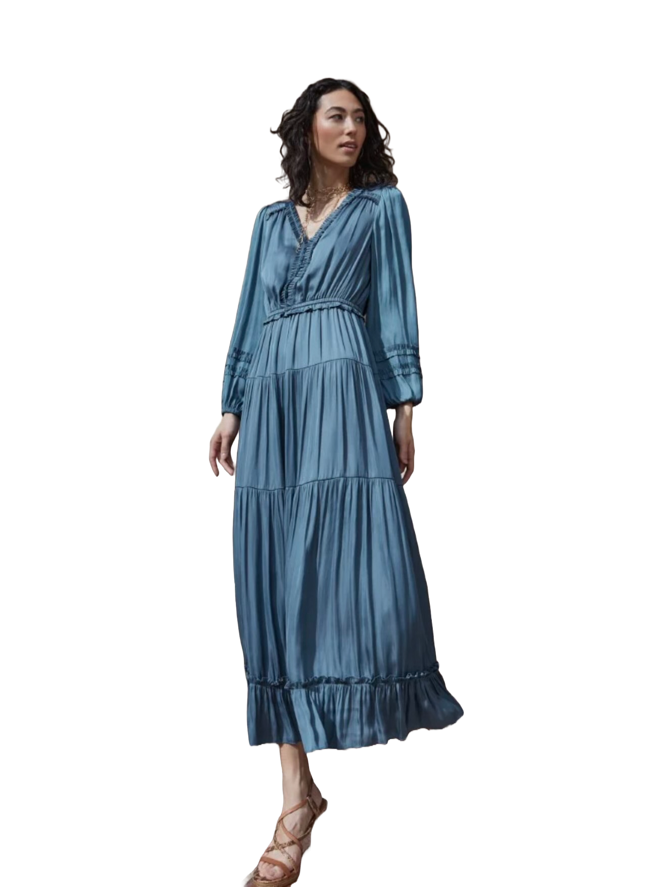 The Chrisoula Midi Dress- Blue