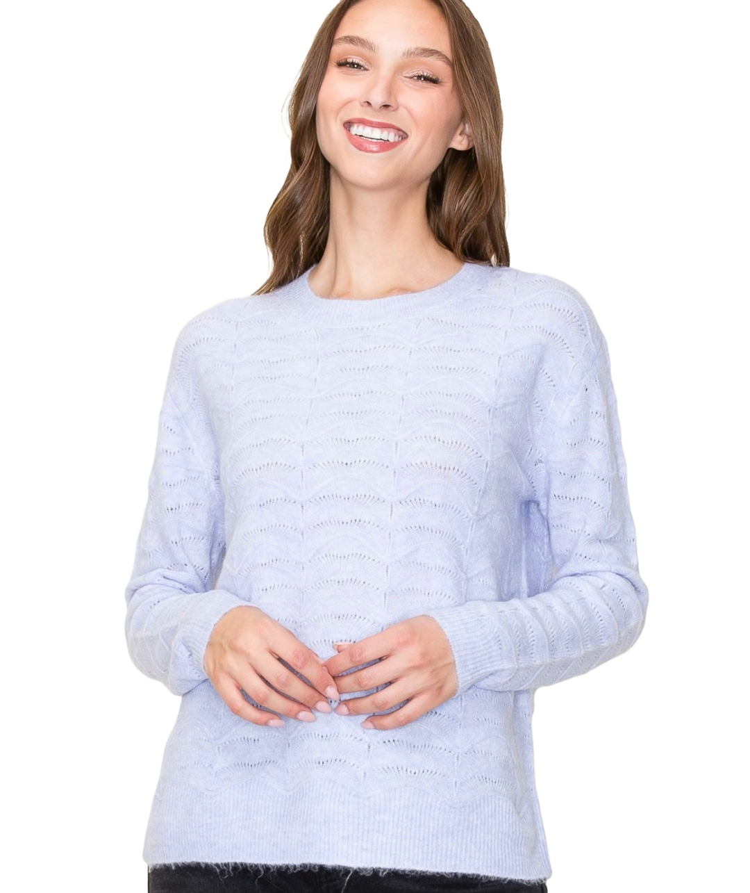The Baylin Sweater- Periwinkle