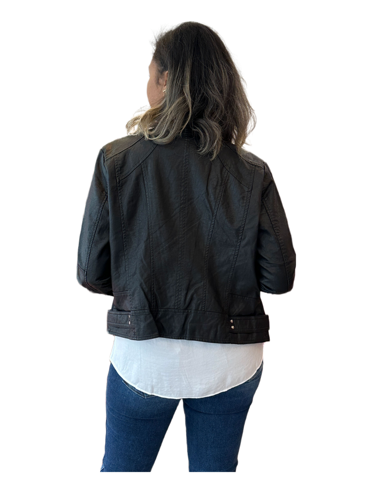 The Halo Jacket- Black with details